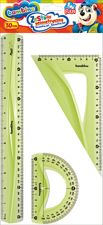 Zestaw geometryczny (3 el.) 30cm Bambino Majewski